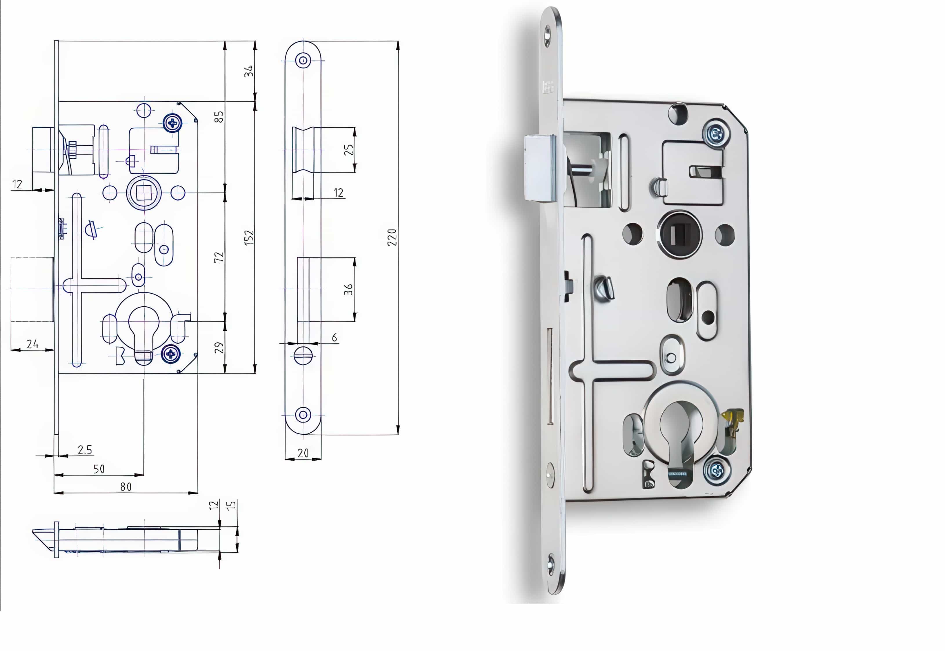 Zámečnický produkt Zámek HOBES K 133 C