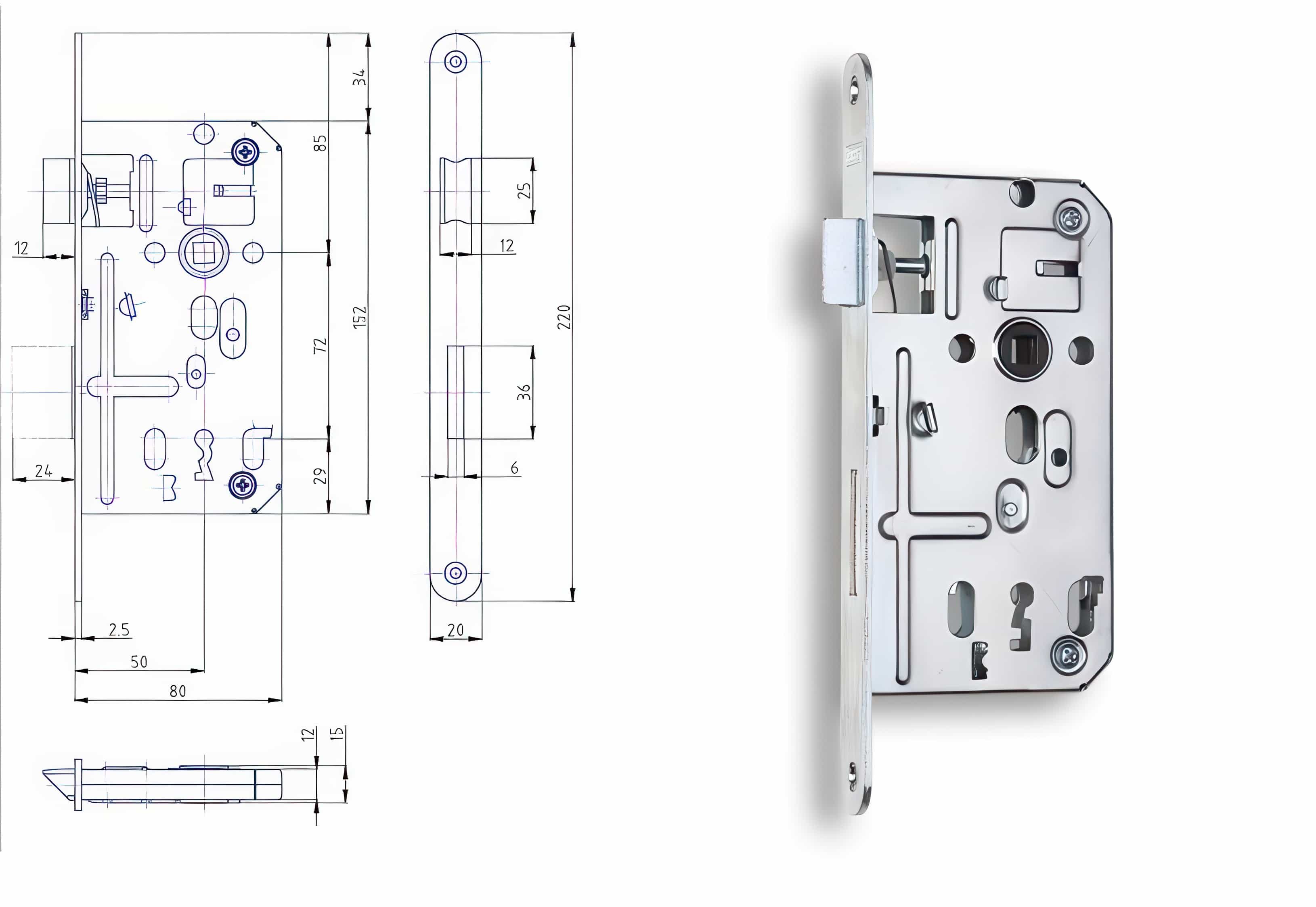 Zámečnický produkt Zámek HOBES K 134 C