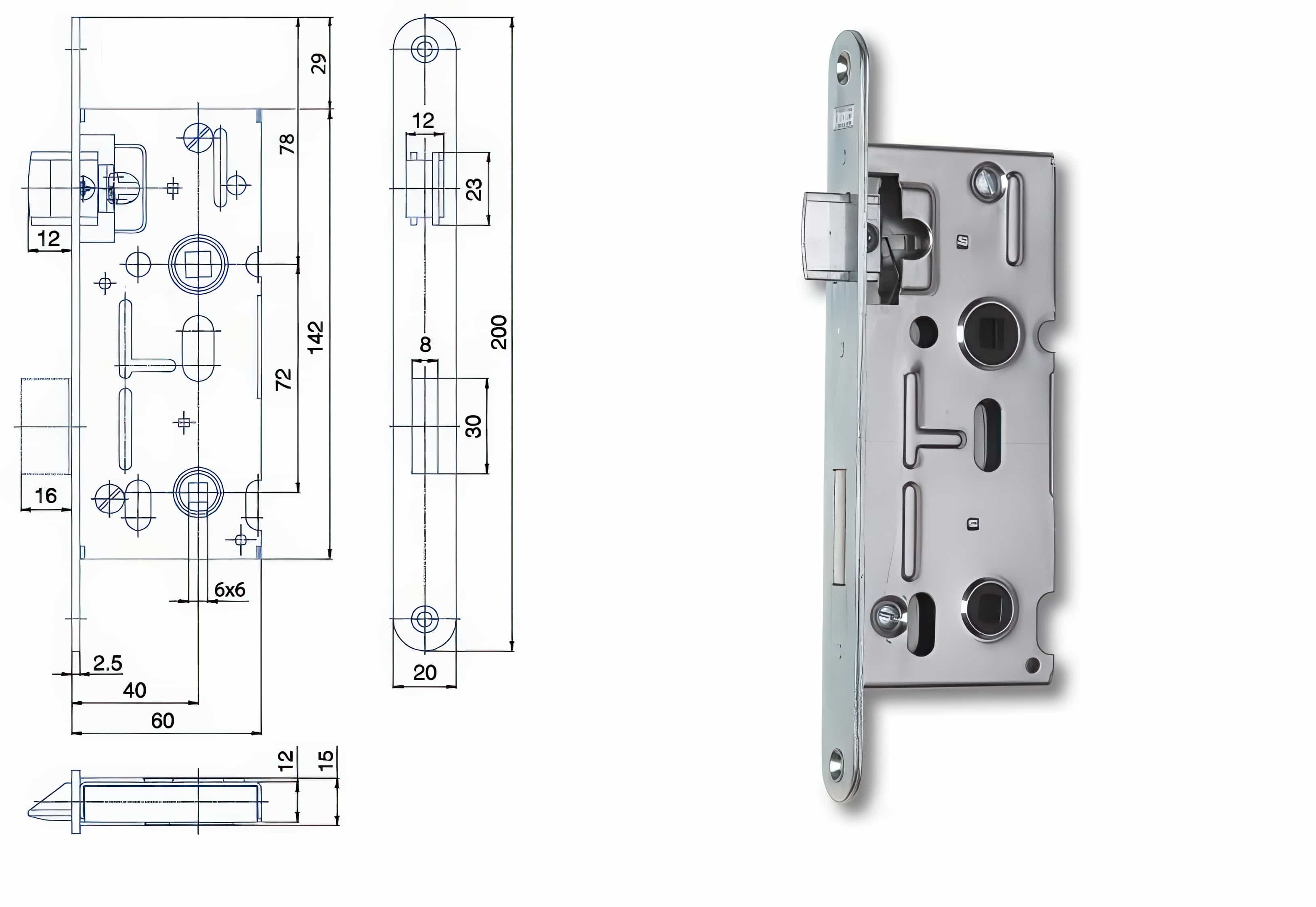 Zámečnický produkt Zámek HOBES K 111 C