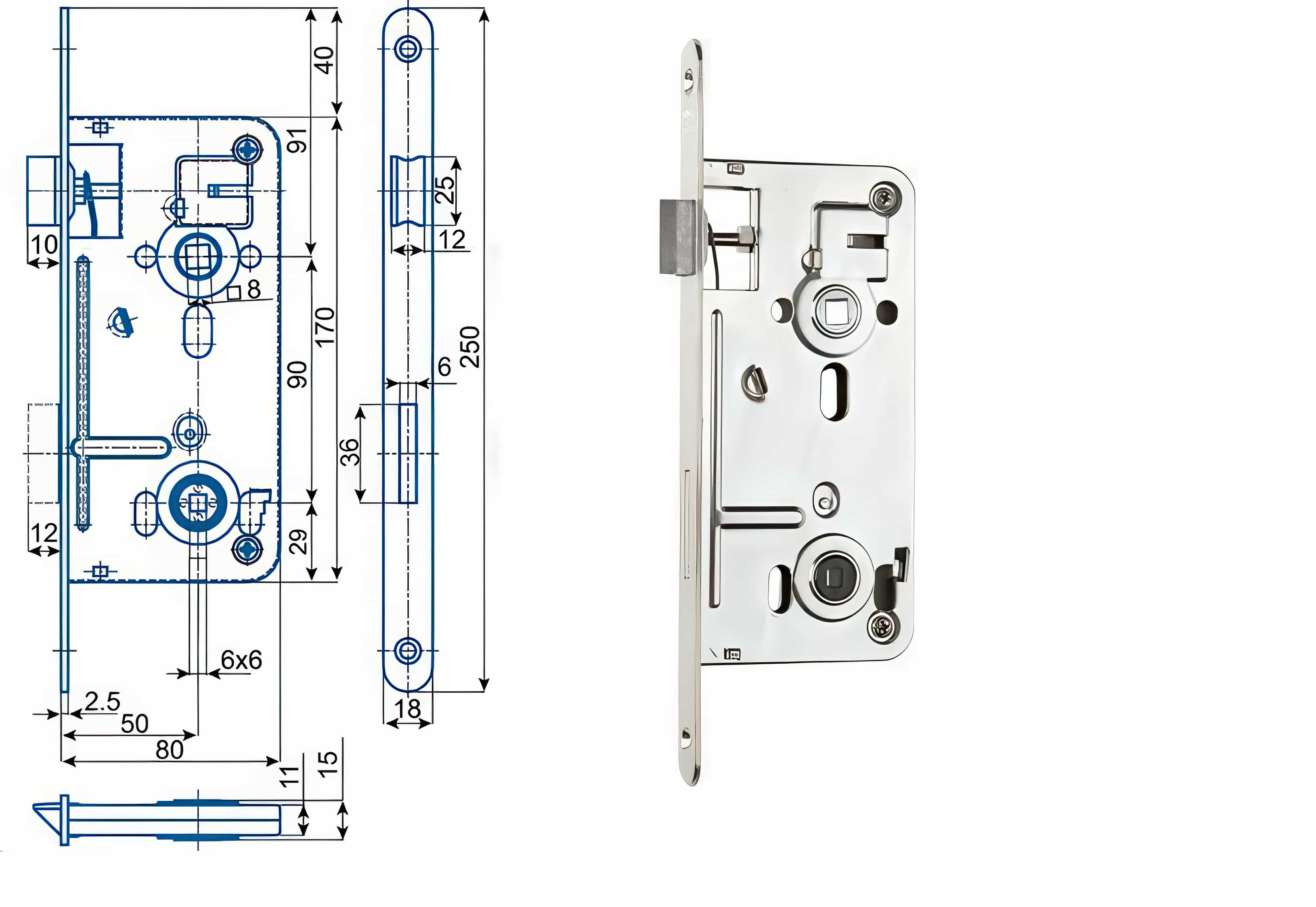 Zámečnický produkt Zámek HOBES 547 C