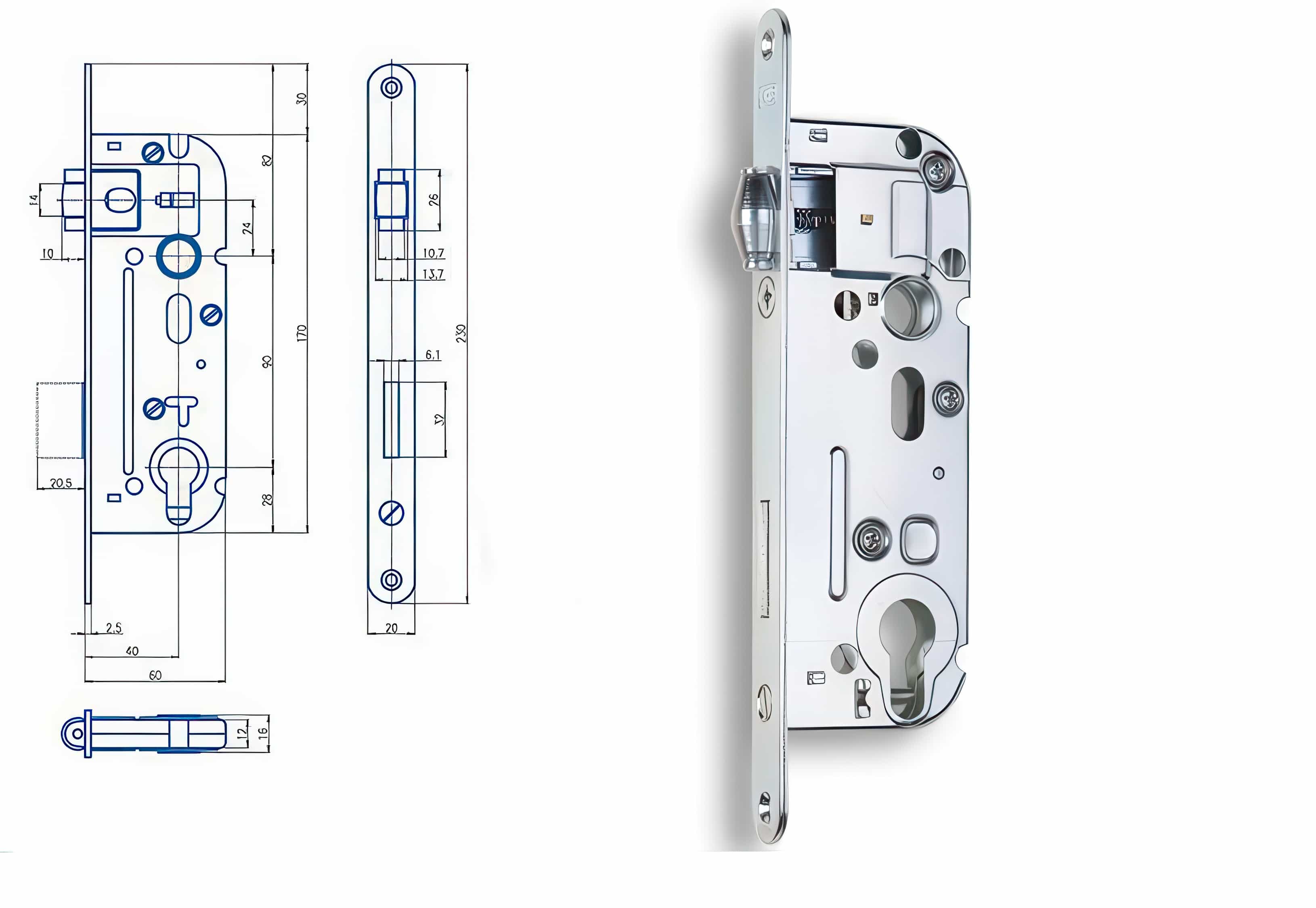 Cylindrická vložka Zámek HOBES 02-05