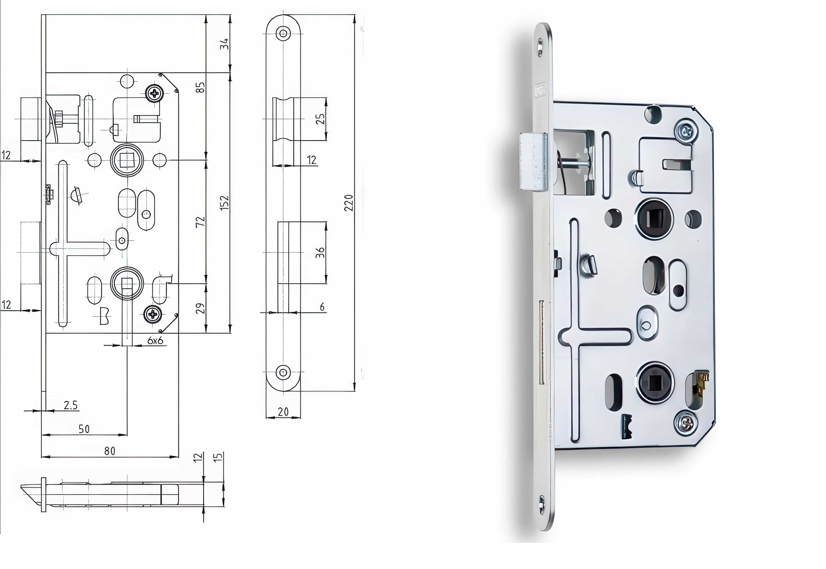 Zámečnický produkt Zámek HOBES K 135