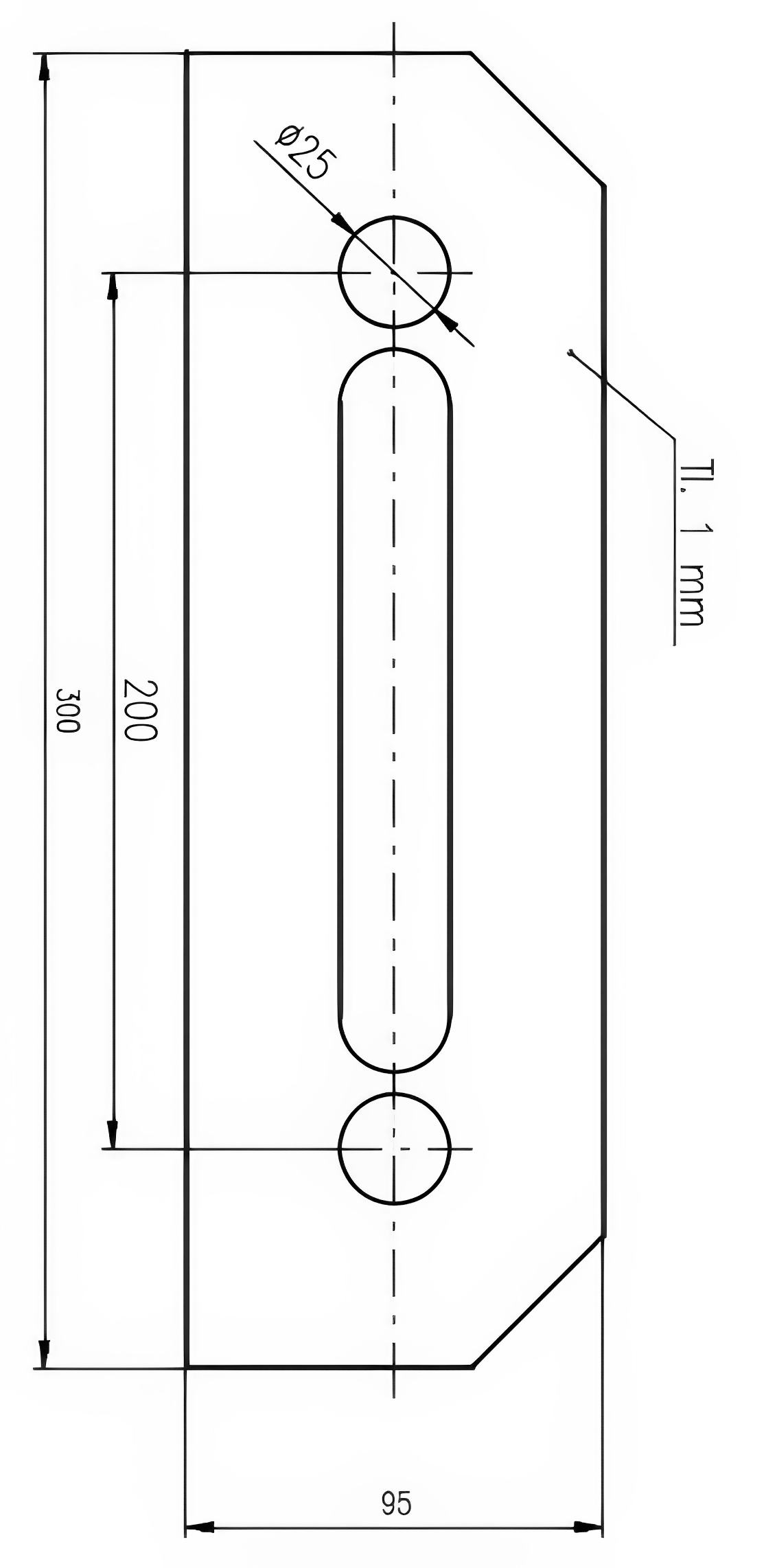 krycí plech pod kování šířka 95mm - ROSTEX