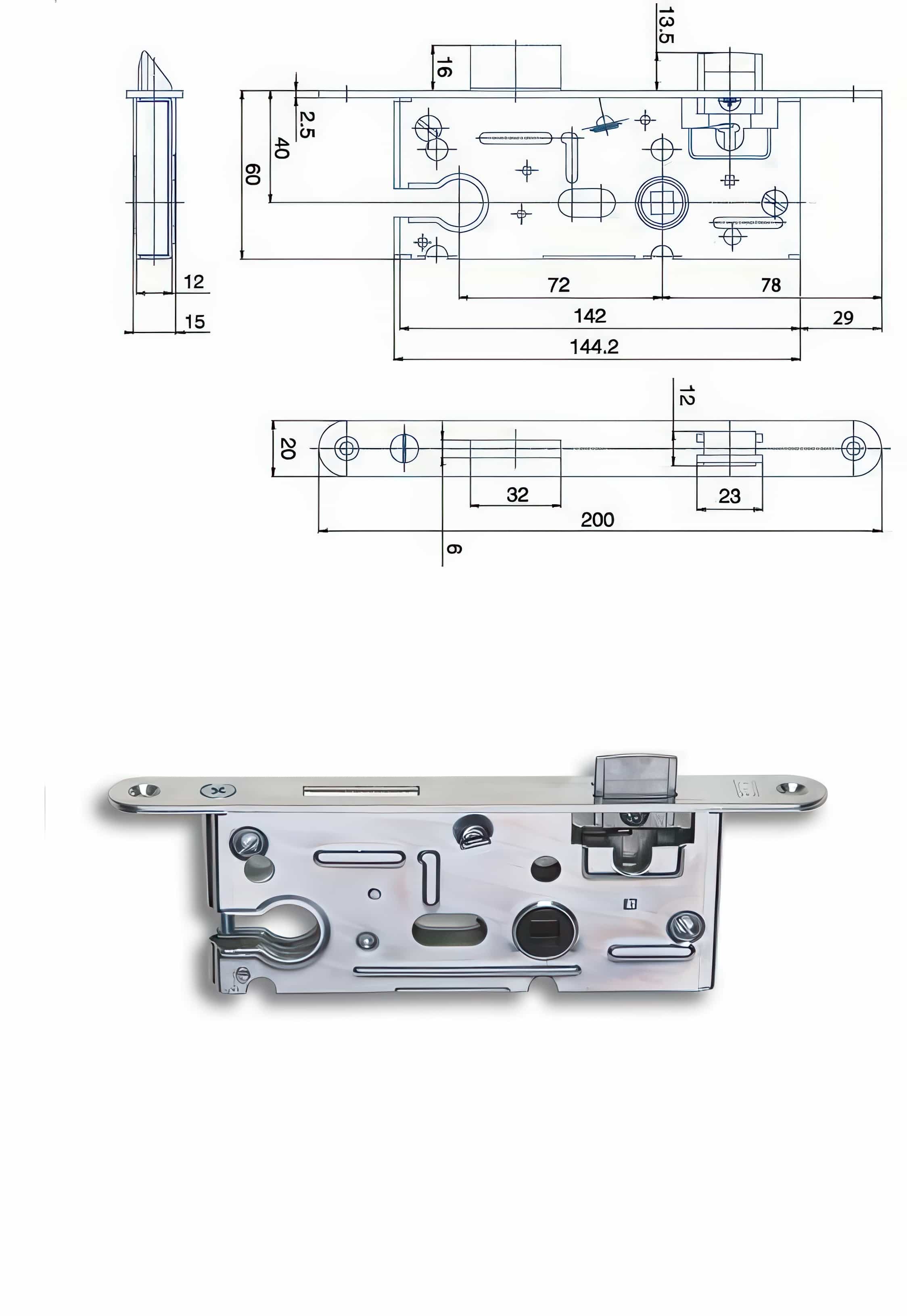 Zámečnický produkt Zámek HOBES K 105