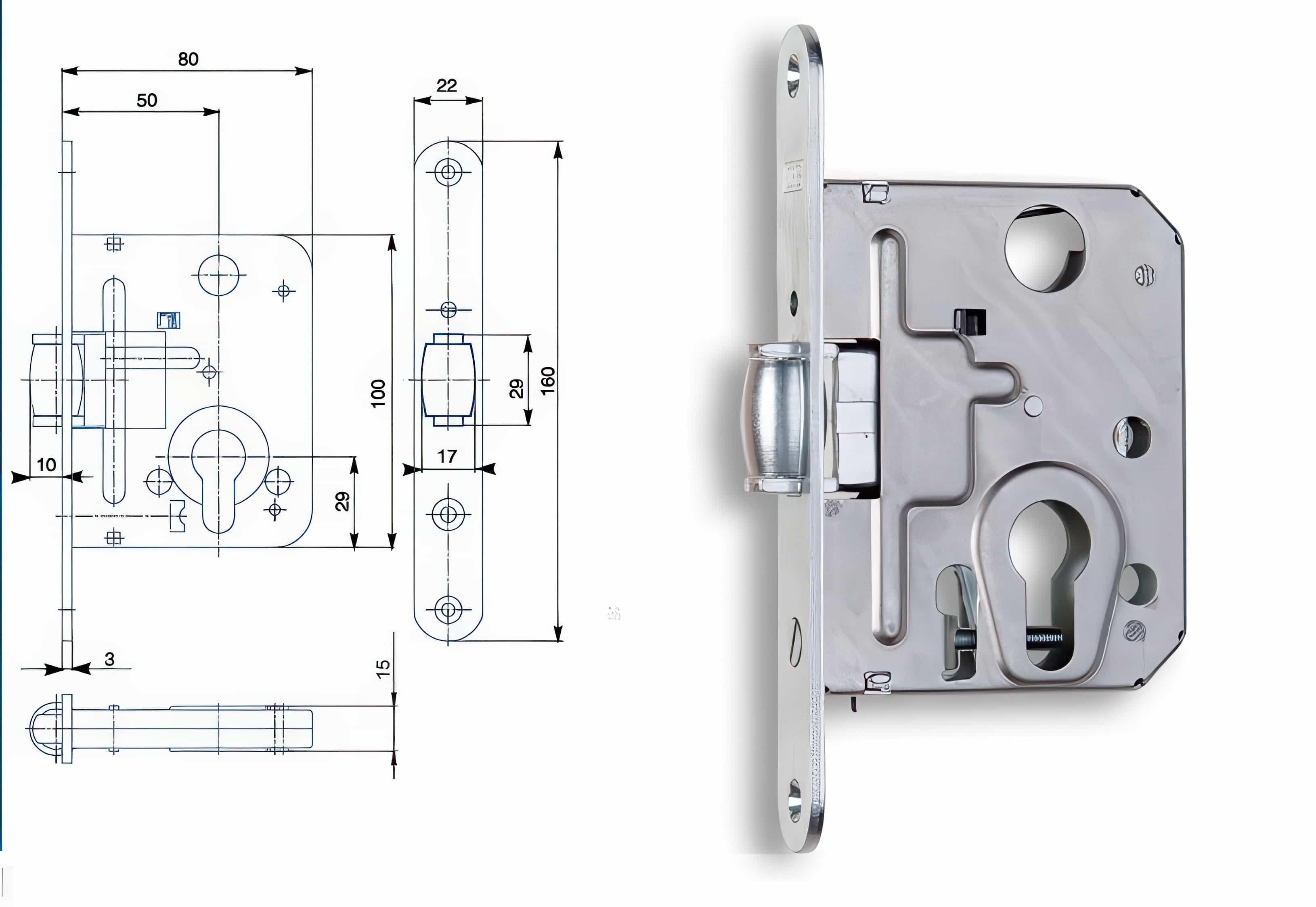 Zámečnický produkt Zámek HOBES 2784