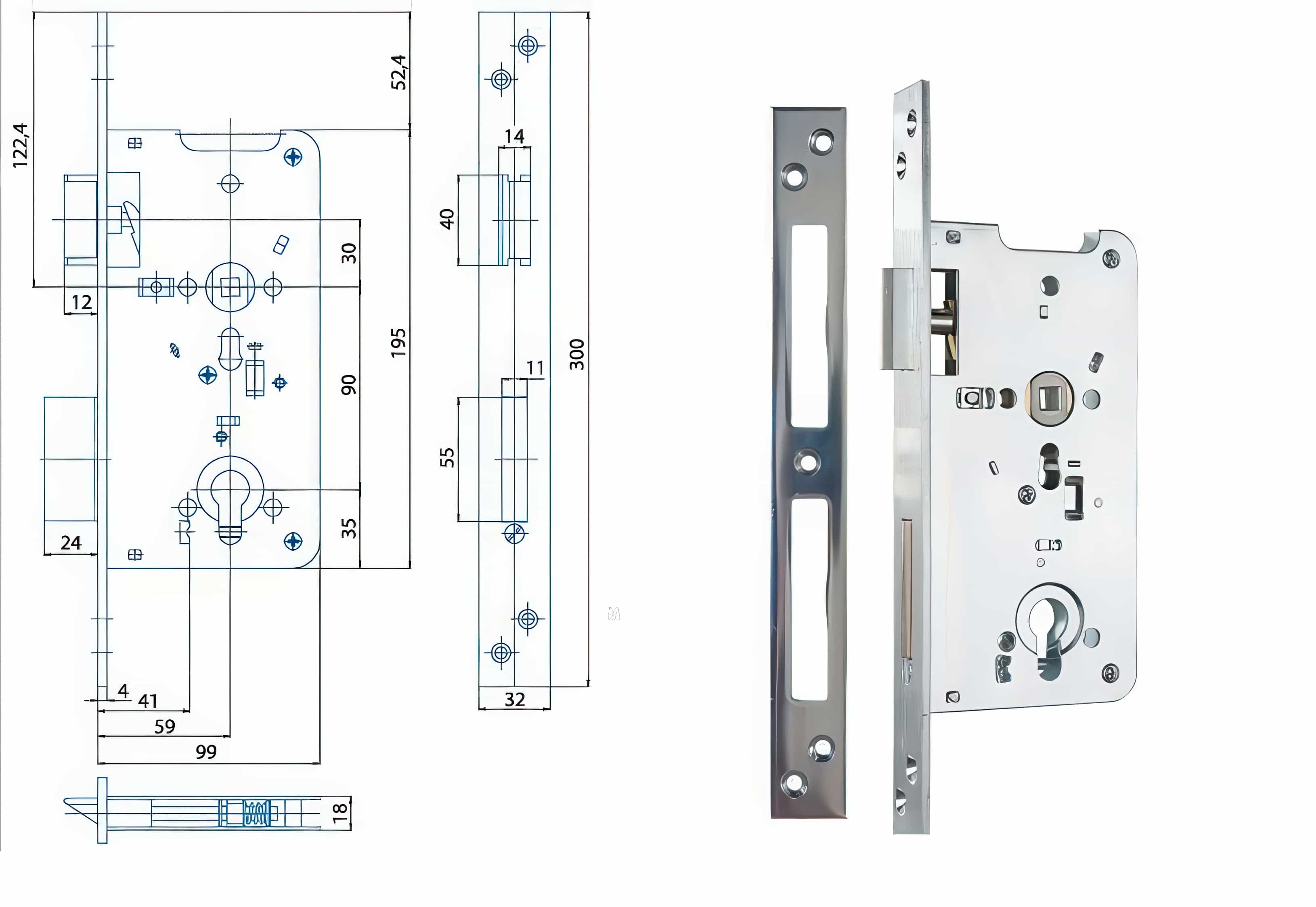 Cylindrická vložka Zámek HOBES K 131