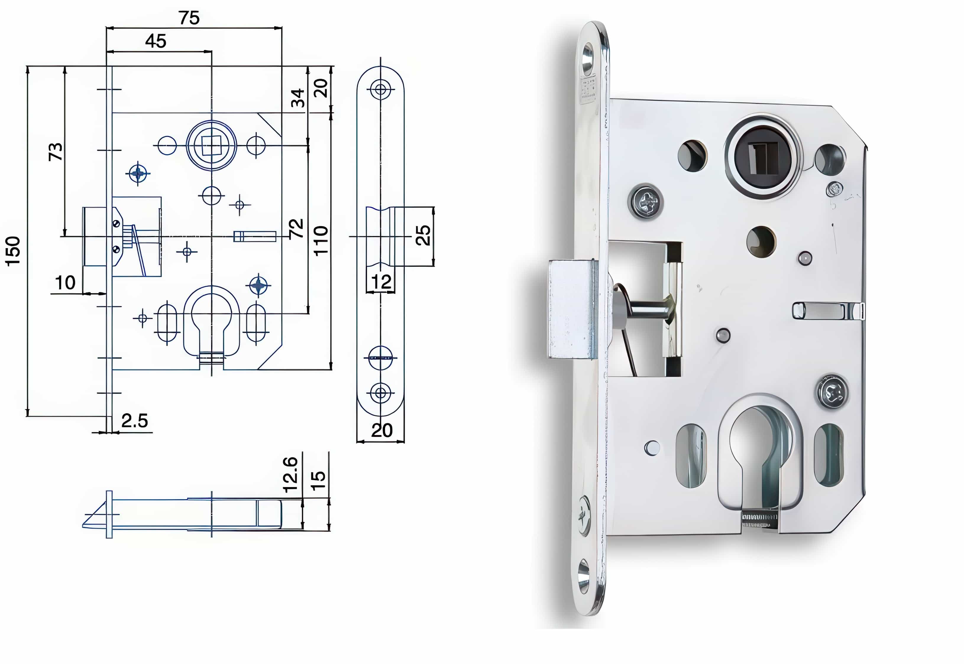 Zámečnický produkt Zámek HOBES K 052