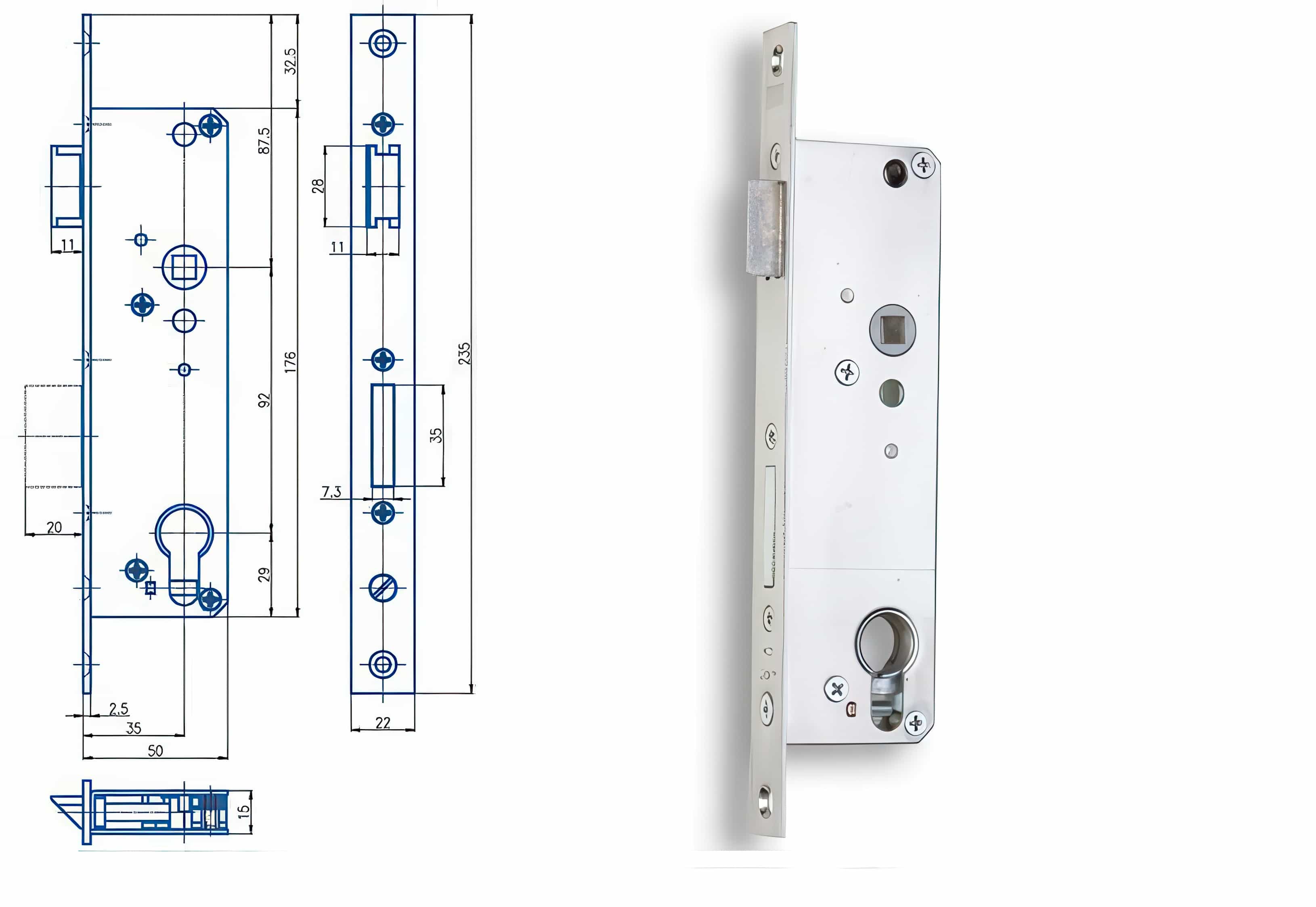 Zámečnický produkt Zámek HOBES K 440