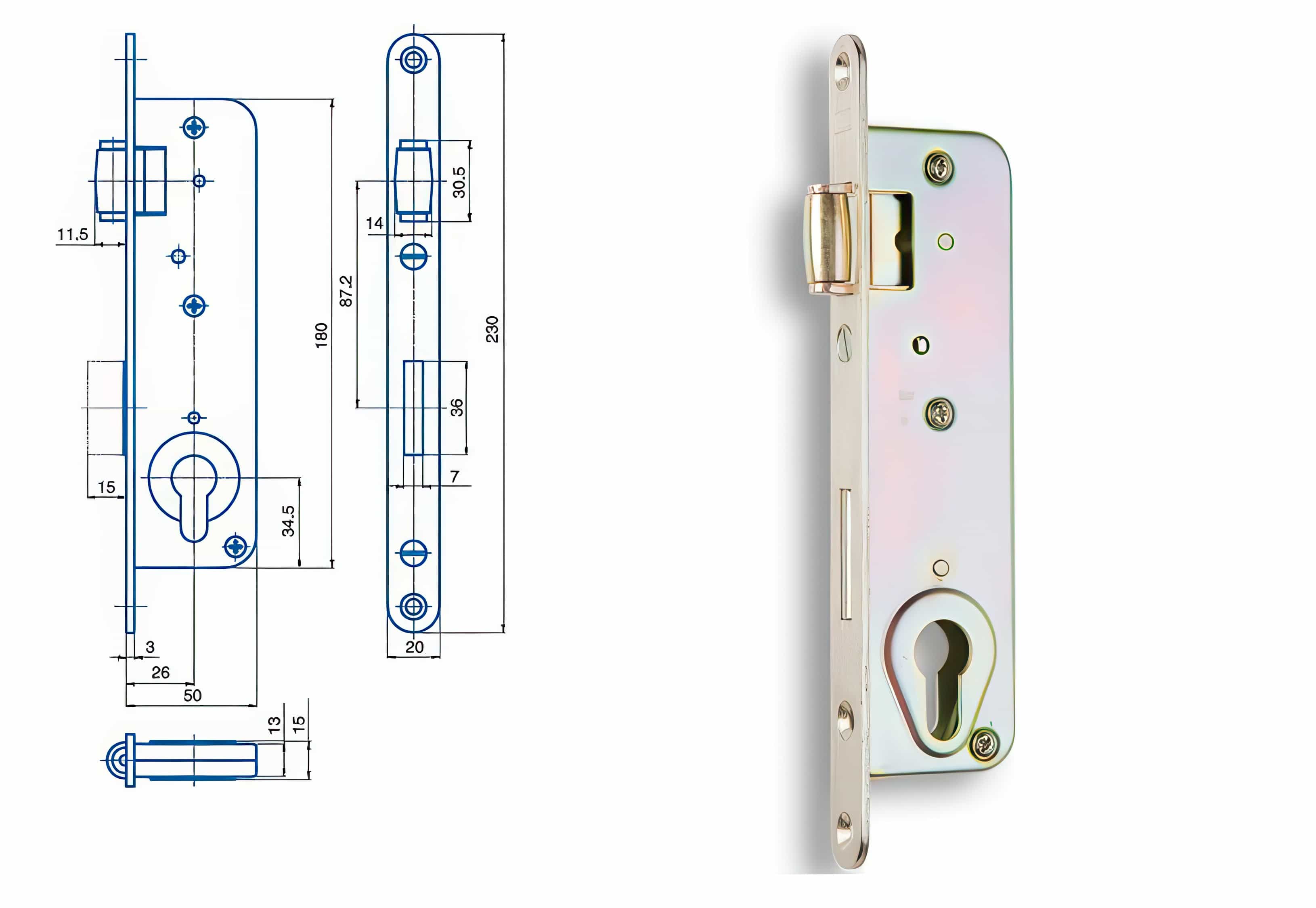 Cylindrická vložka Zámek HOBES G 222