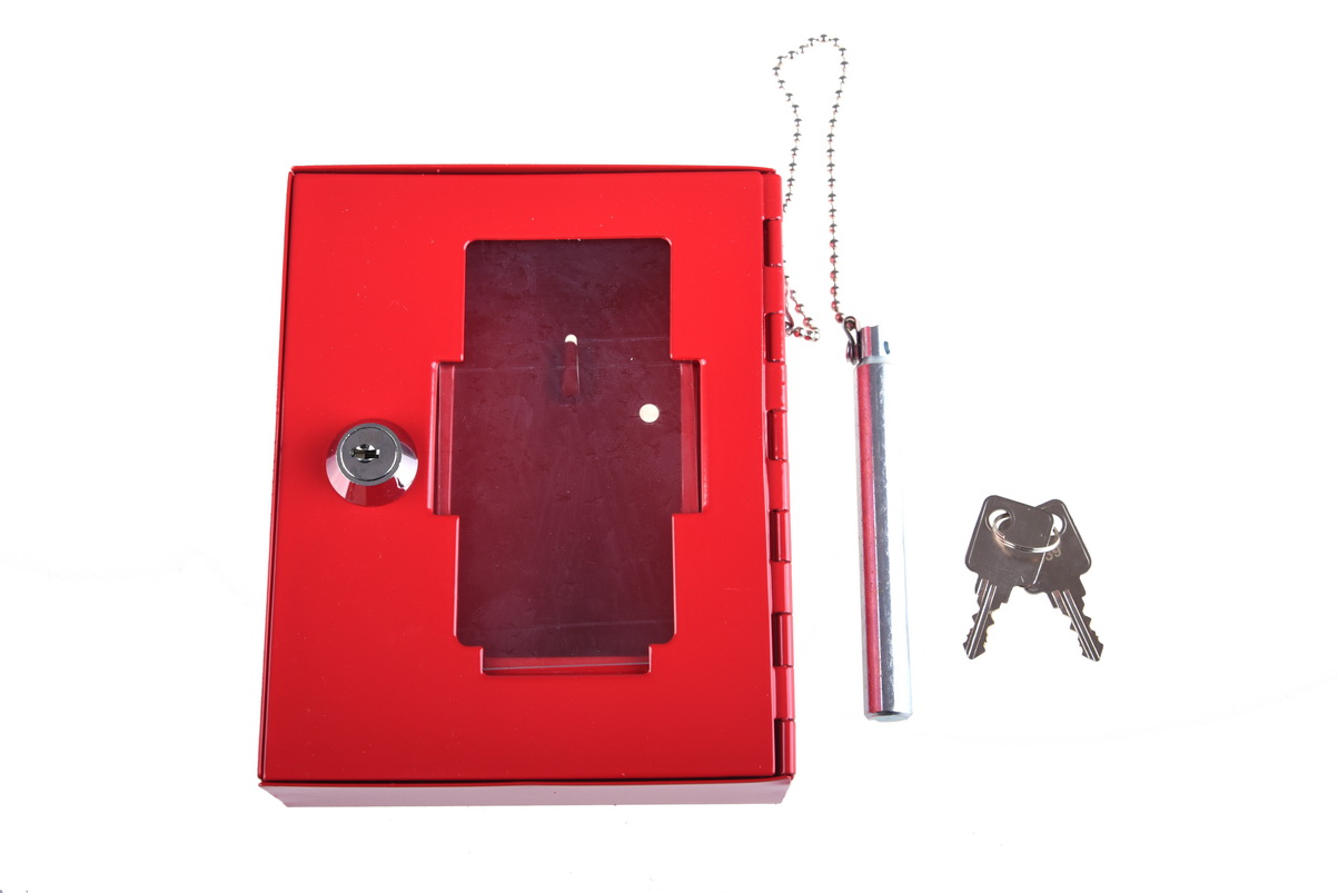 Trezor Požární krabička na klíč s kladívkem