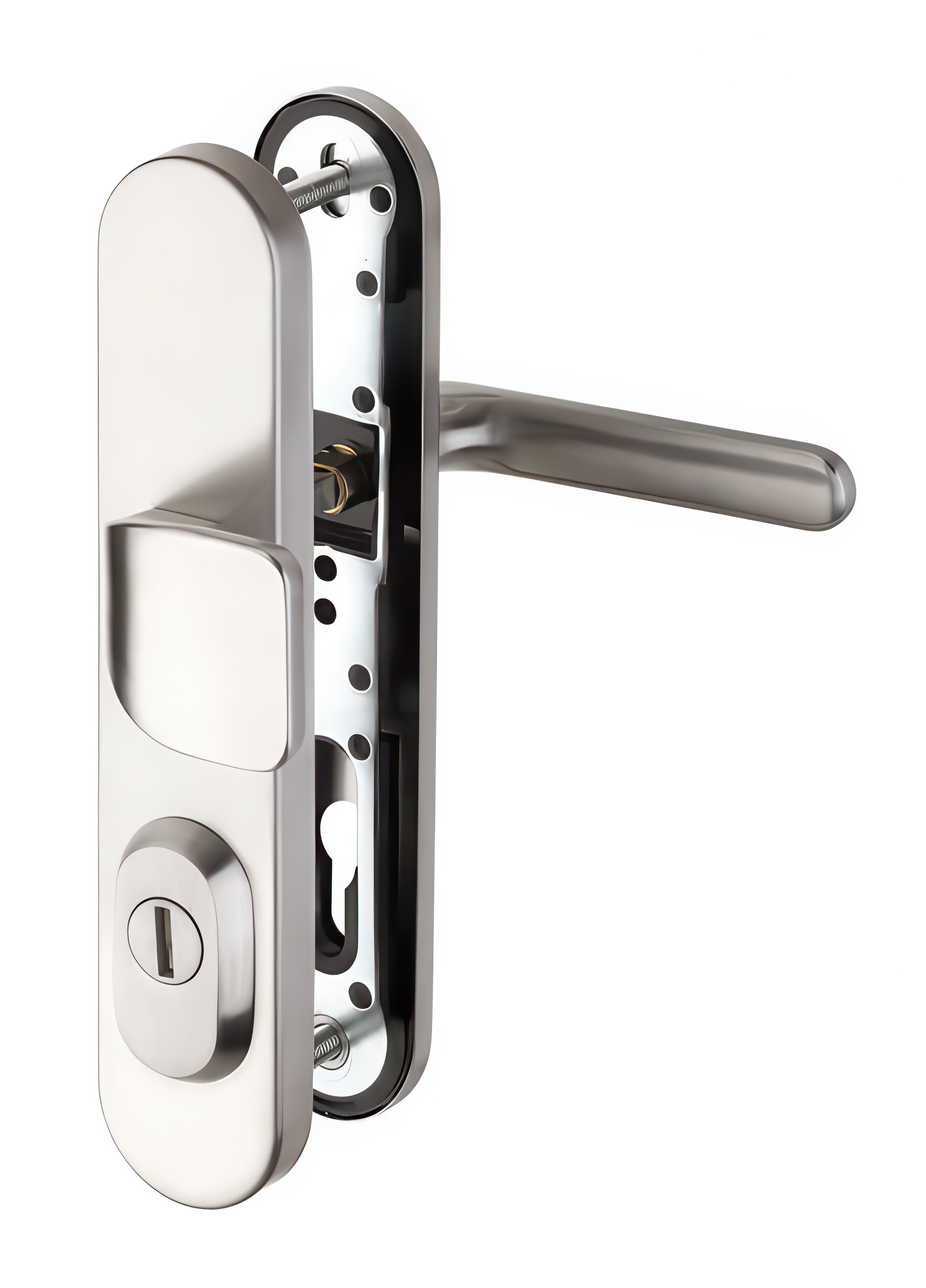 Bezpečnostní kování Rostex RX1/90 - 50 - EXLUSIVE BT4 chrom nerez