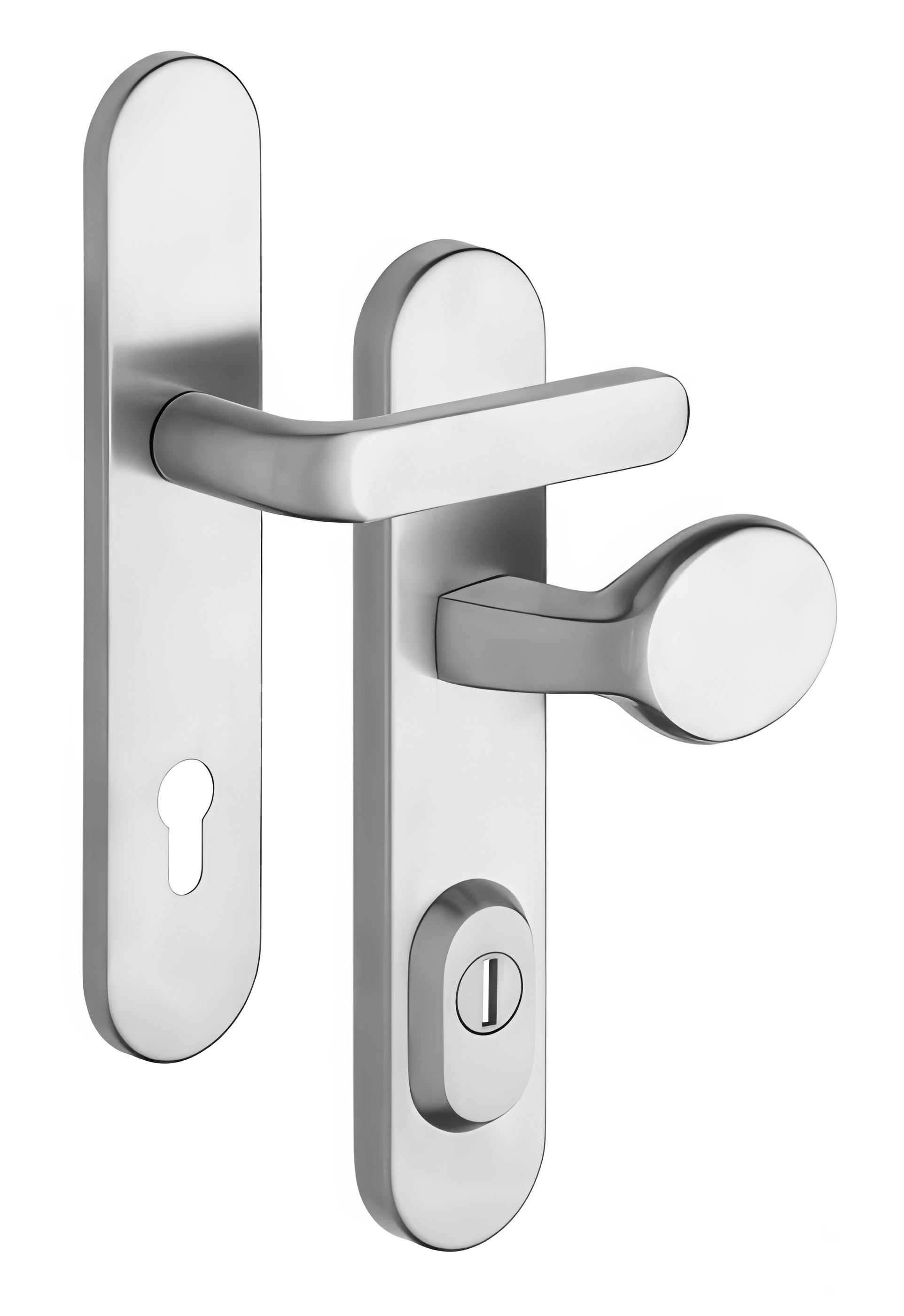 Bezpečnostní kování Rostex RX1/72 SOLID titan matný