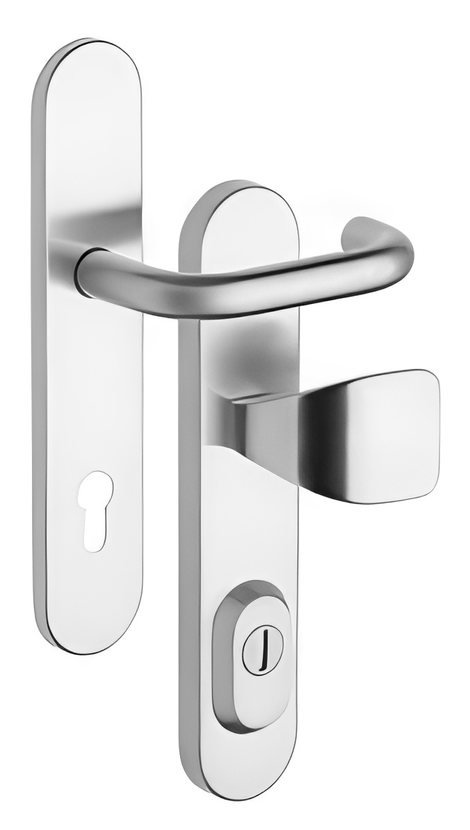 Bezpečnostní kování Rostex RX1/90 - 40 - EXLUSIVE - knoflík nerez matný