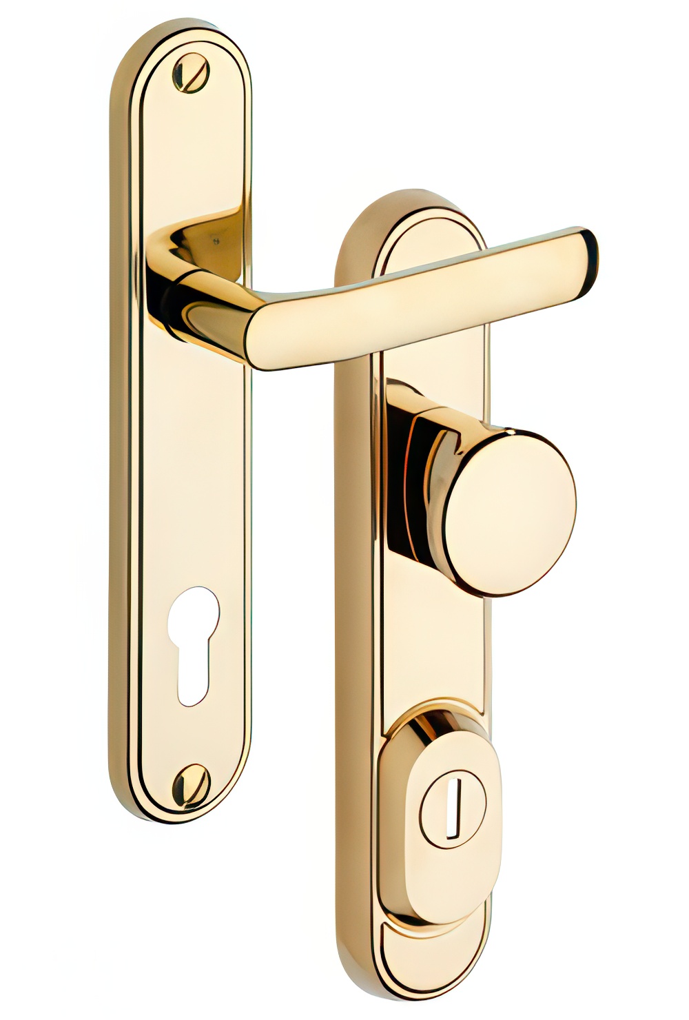 Bezpečnostní kování Rostex RX1/90 - 40 - EXLUSIVE - knoflík titan leštěný