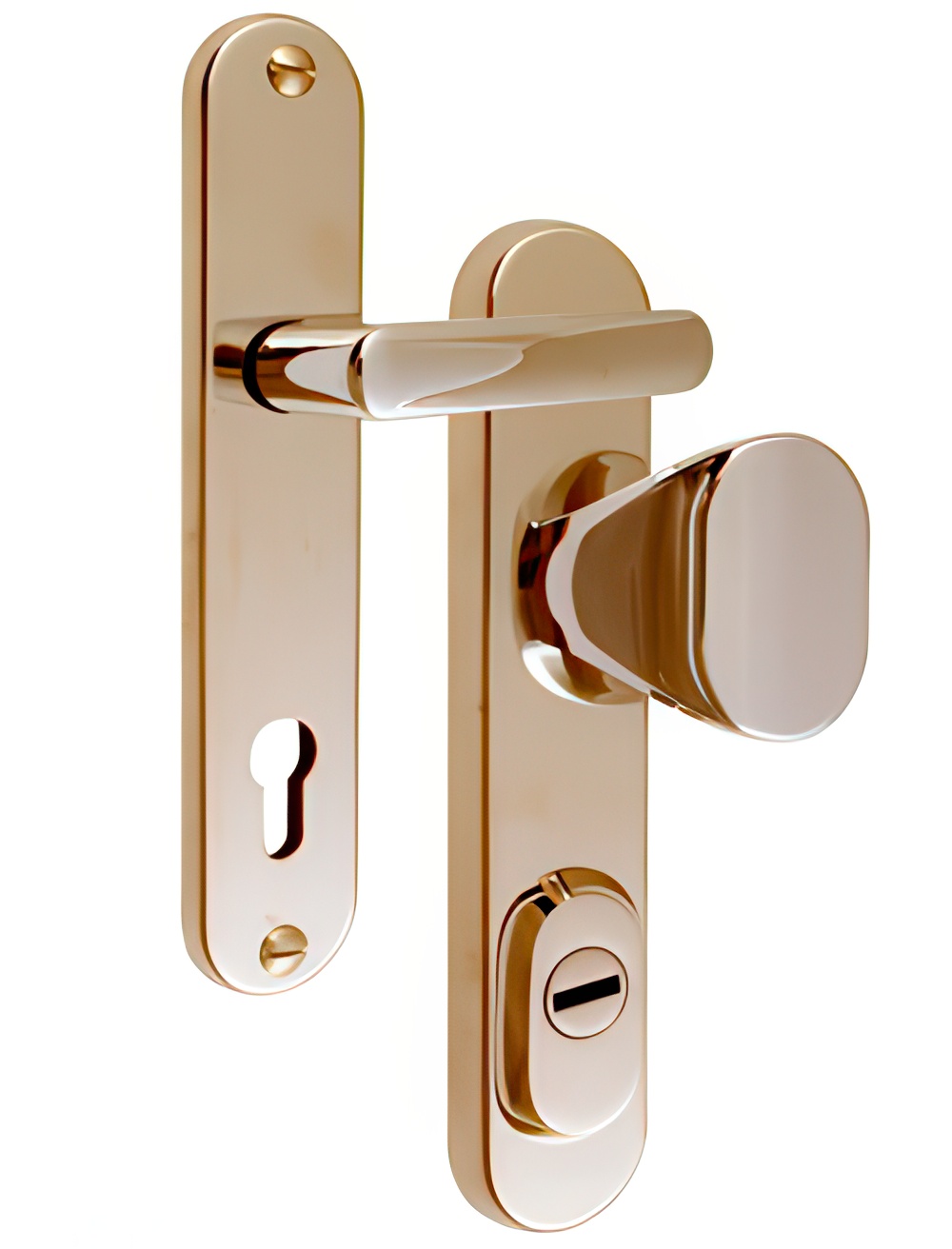 Bezpečnostní kování Rostex RX1/90 - 50 - EXLUSIVE titan leštěný