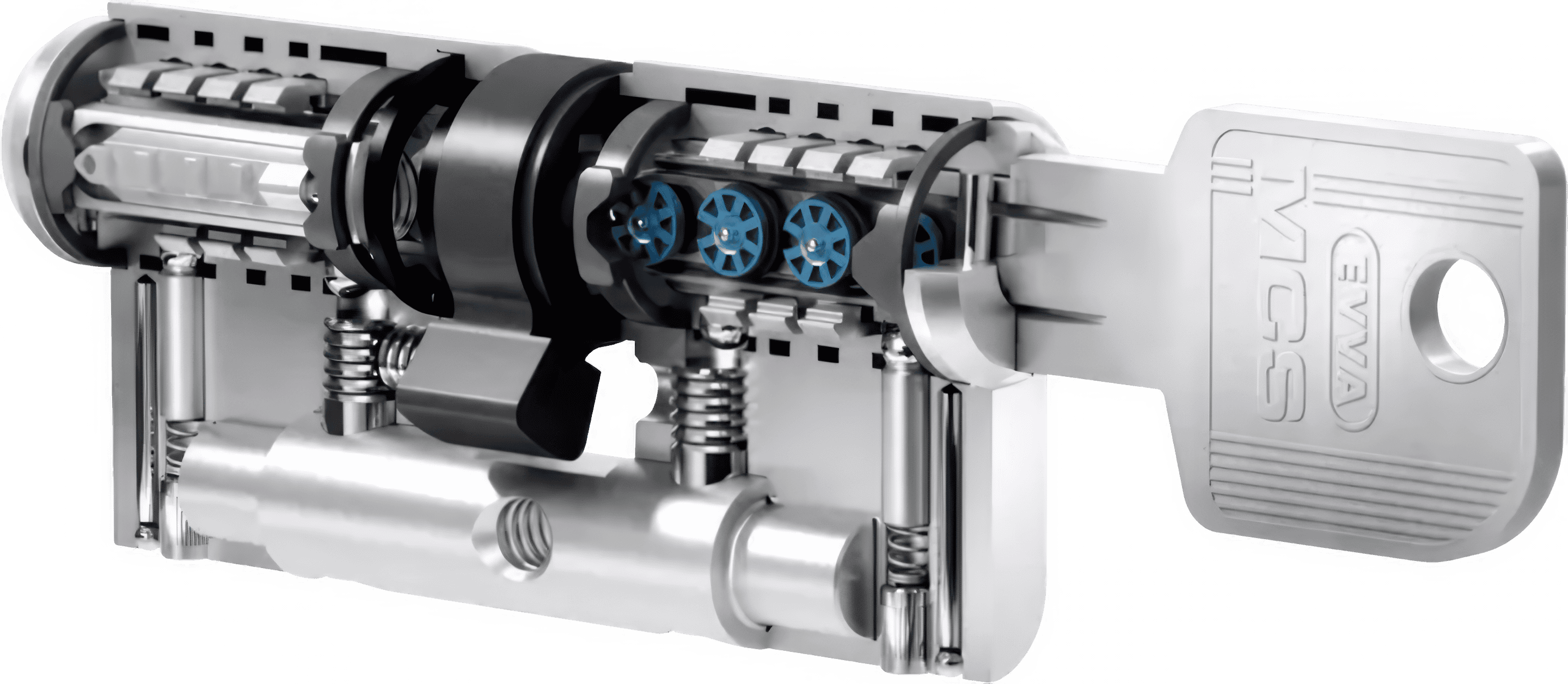 Cylindrická vložka EVVA AZ MCS - k přídavnému zámku