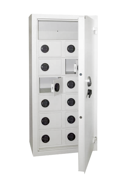 Trezor na zakázku ASJ 7 s 12 schránkami a úpravou hloubky. - T-SAFE