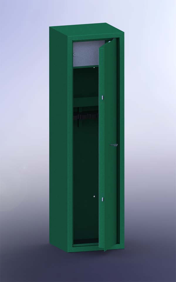 Trezor na zakázku Skříň SZ 2 na 6ks zbraní v barevném provedení - T-SAFE